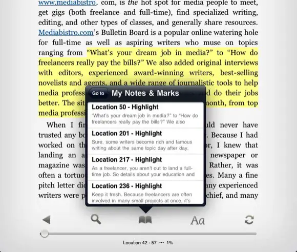 Kindle Tips: How to use annotation feature